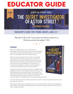 Secret Investigator Educator Guide cover