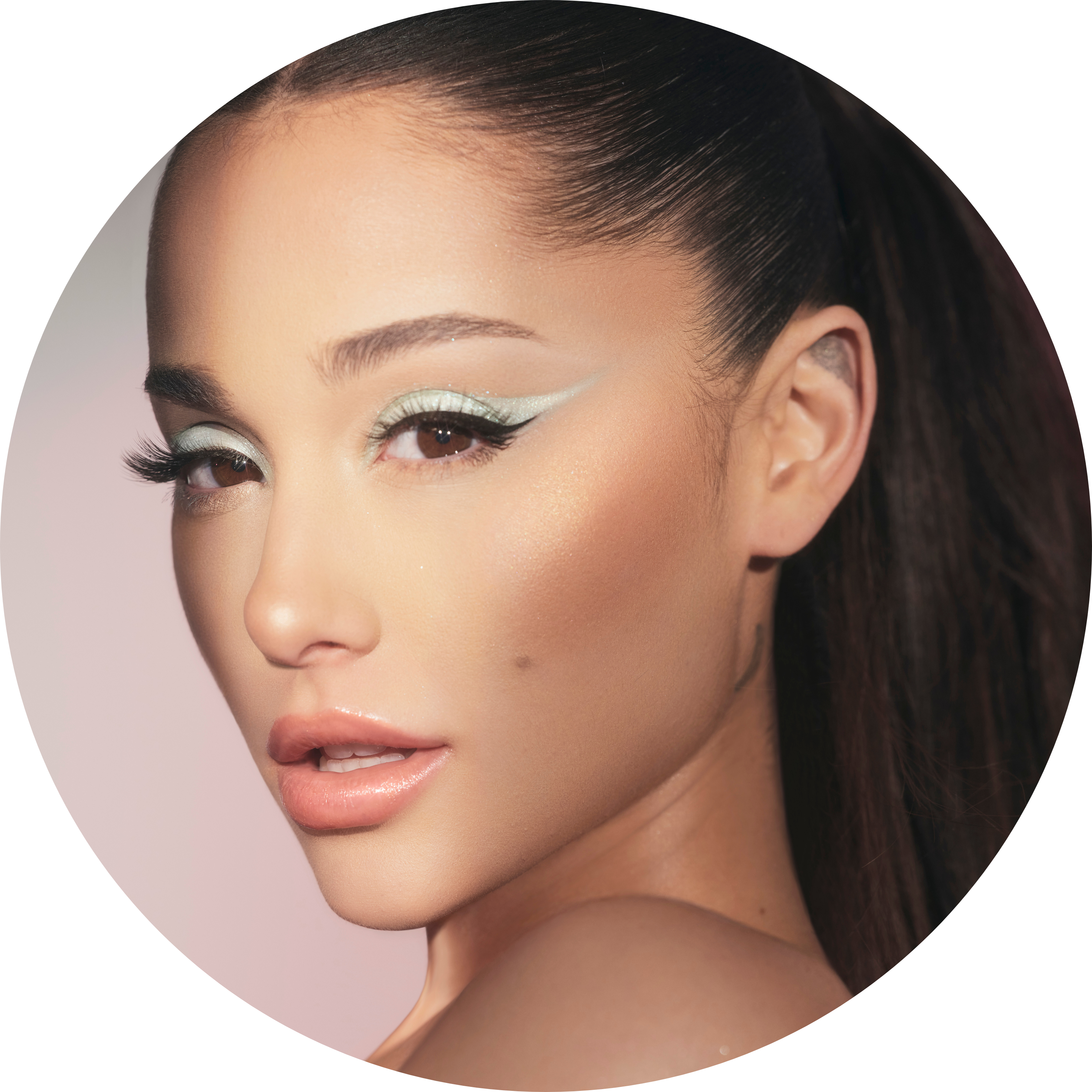 ariana grande headshot round cropped